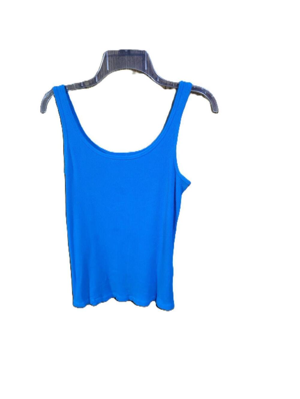ANA Blue Ribbed Tank Top Size M